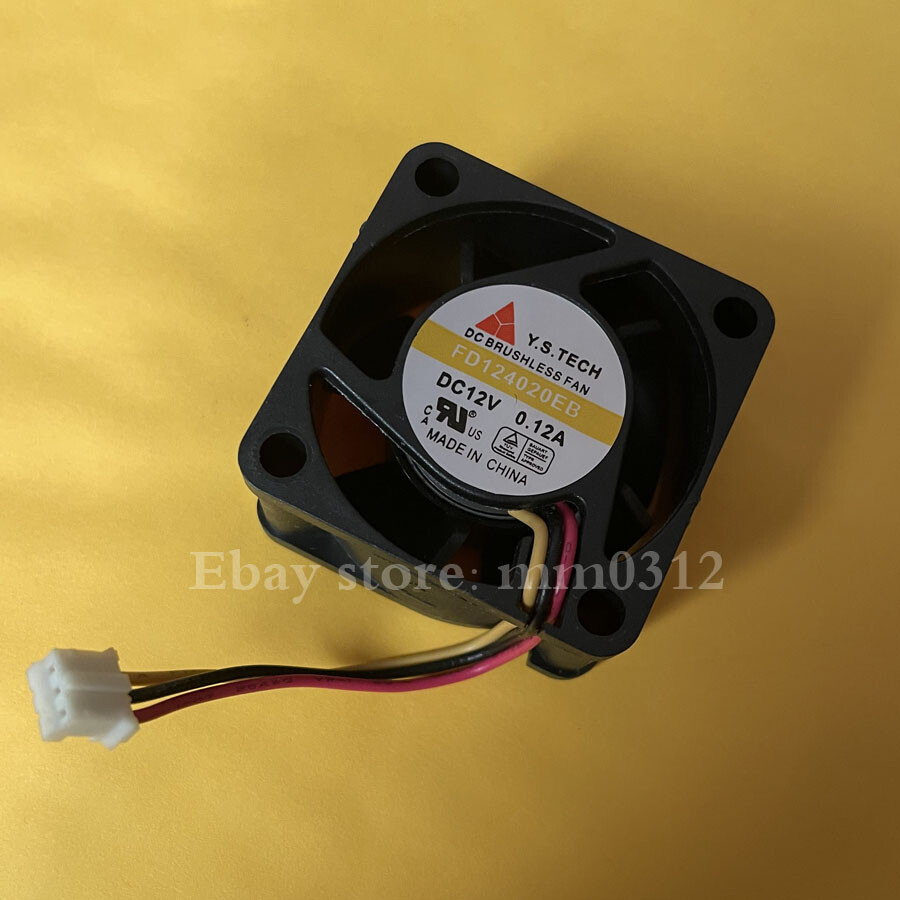 1PC New Y.S Tech FD124020EB Fan DC12V 0.12A 40*40*20mm Cooling Fan 3Pin
