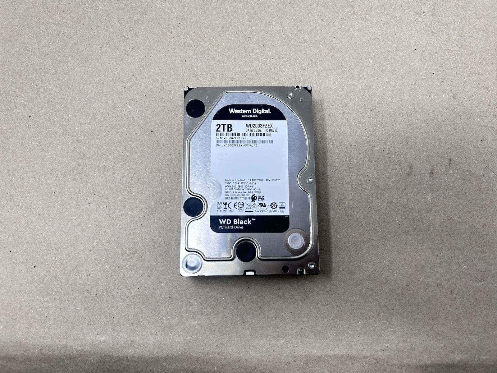 Tested GOOD Western Digital WD2003FZEX 2TB SATA 3.5" HDD Desktop Hard Disk Drive