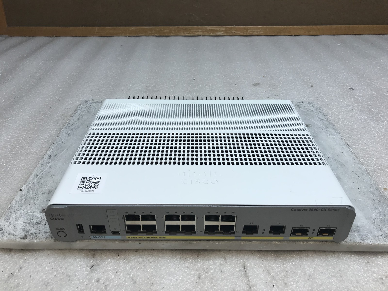 Cisco Catalyst WS-C3560CX-12PC-S 12-Port Ethernet Switch 3560-CX