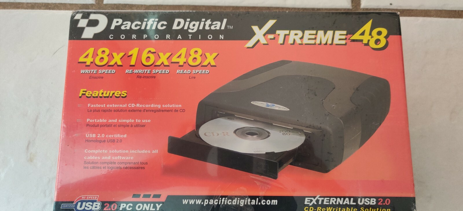 PACIFIC DIGITAL CORP. X-TREME 48x EXTERNAL USB 2.0 