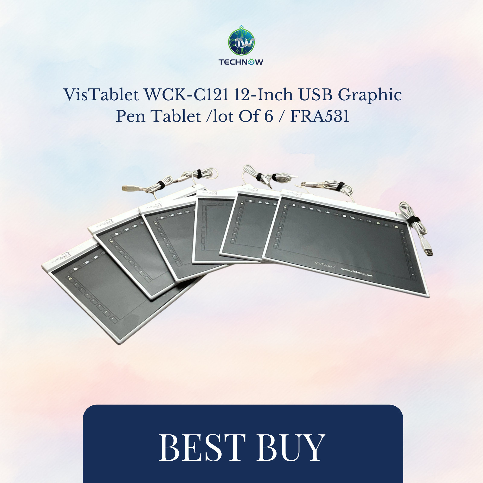 VisTablet WCK-C121 12-Inch USB Graphic Pen Tablet /lot Of 6 / FRA531