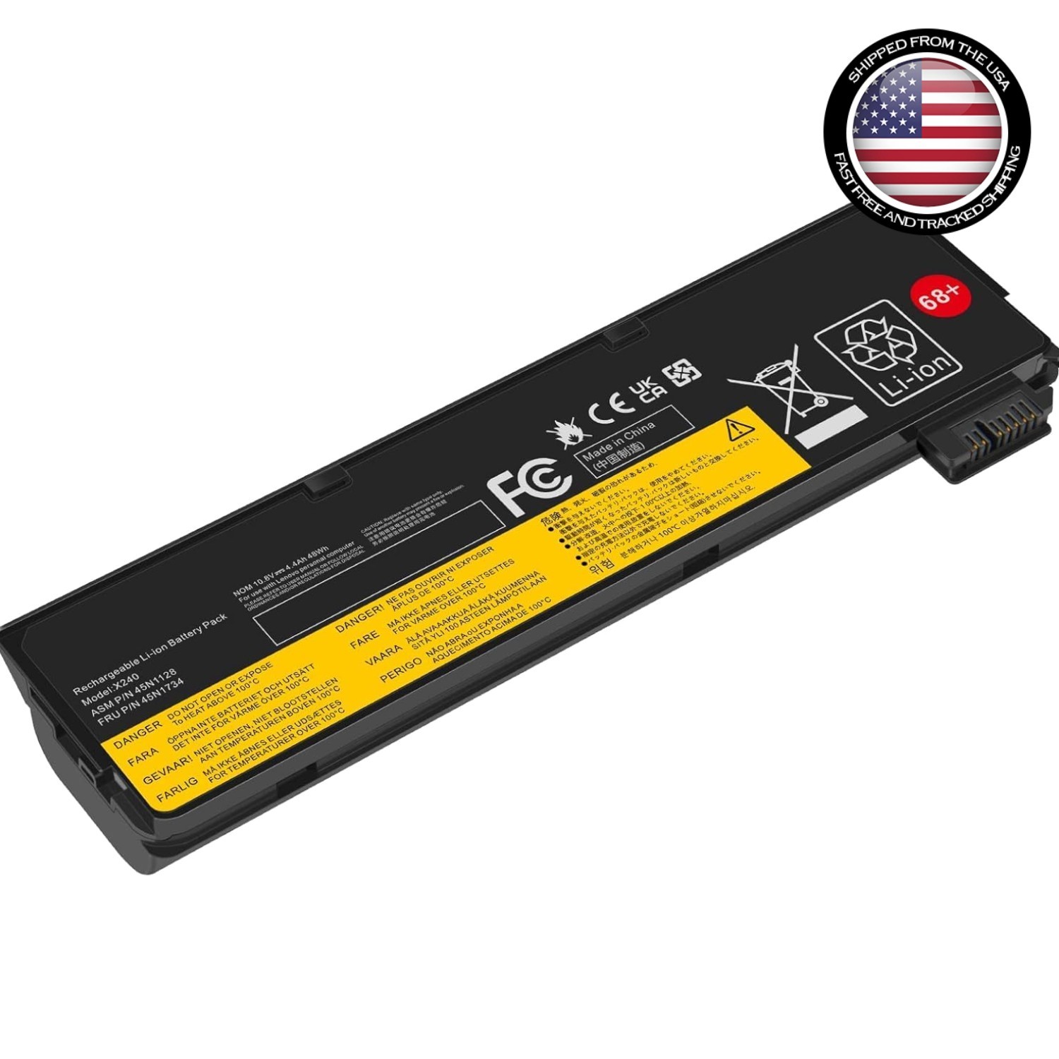 48Wh Lithium-Ion Battery for ThinkPad T440 T450 T460 Series - Safe & Reliable
