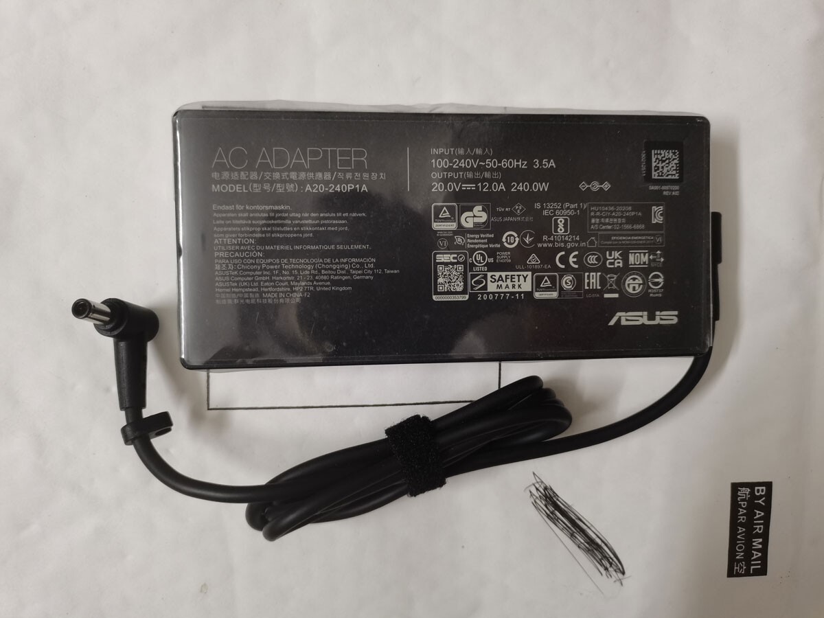 A20-240P1A 20V 12A For ASUS ROG Flow X16(2023) GV601 GV601VV GV601VI RTX4060 OEM