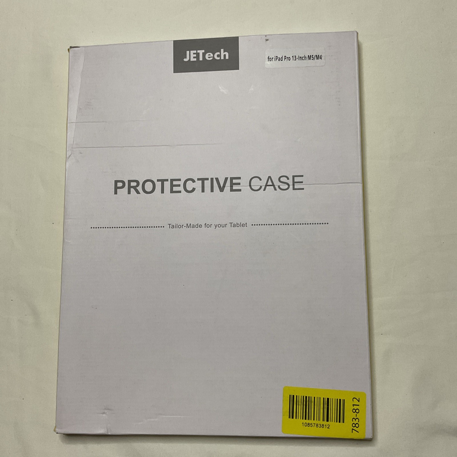 JETech Clear Case for iPad Pro 13-Inch M5/M4 (2025/2024), Hard PC and Soft TPU