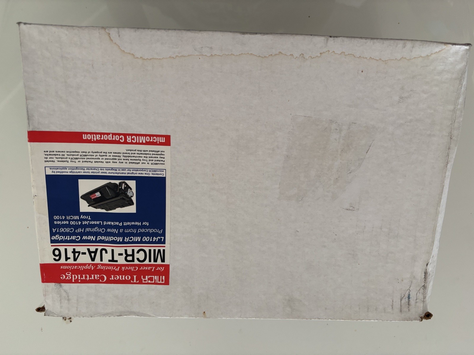 microMICR MICR-TJA-416 MICR Toner HP C8061A 61A LaserJet 4100 Troy 4100 Checks