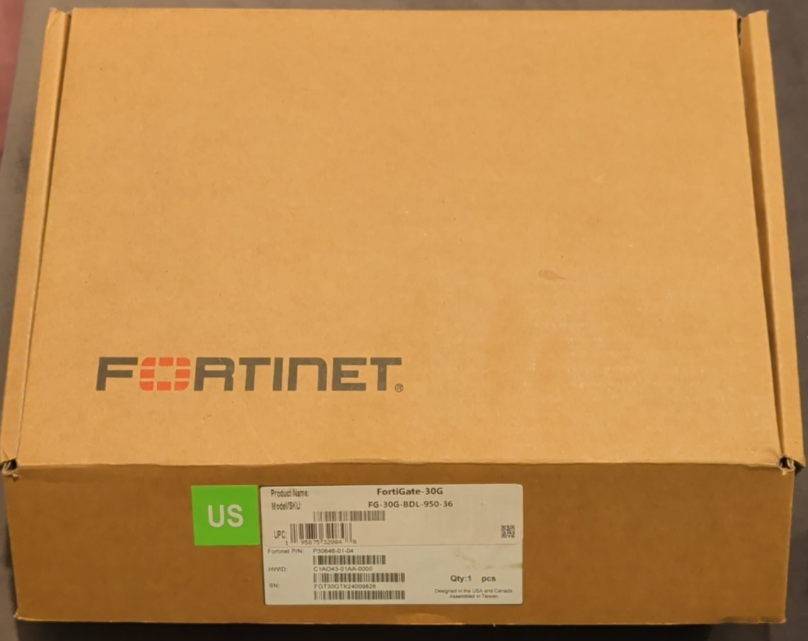 Fortinet FortiGate 30G FG-30G-BOL-950-36 Network Security Appliance