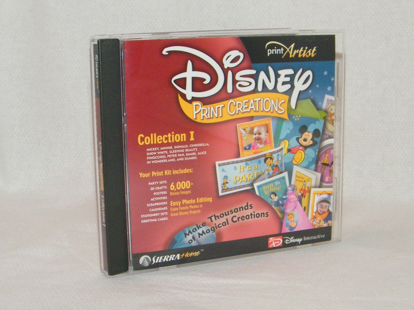 Disney Print Creations Collection I Create Projects Stickers Cards PC CD Mickey