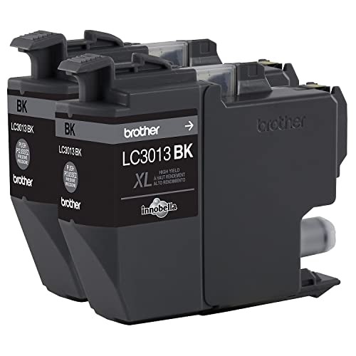 BLACK - BROTHER GENUINE 2-PACK HIGH YIELD INK CARTRIDGES, PAGE YIELD UP TO 400