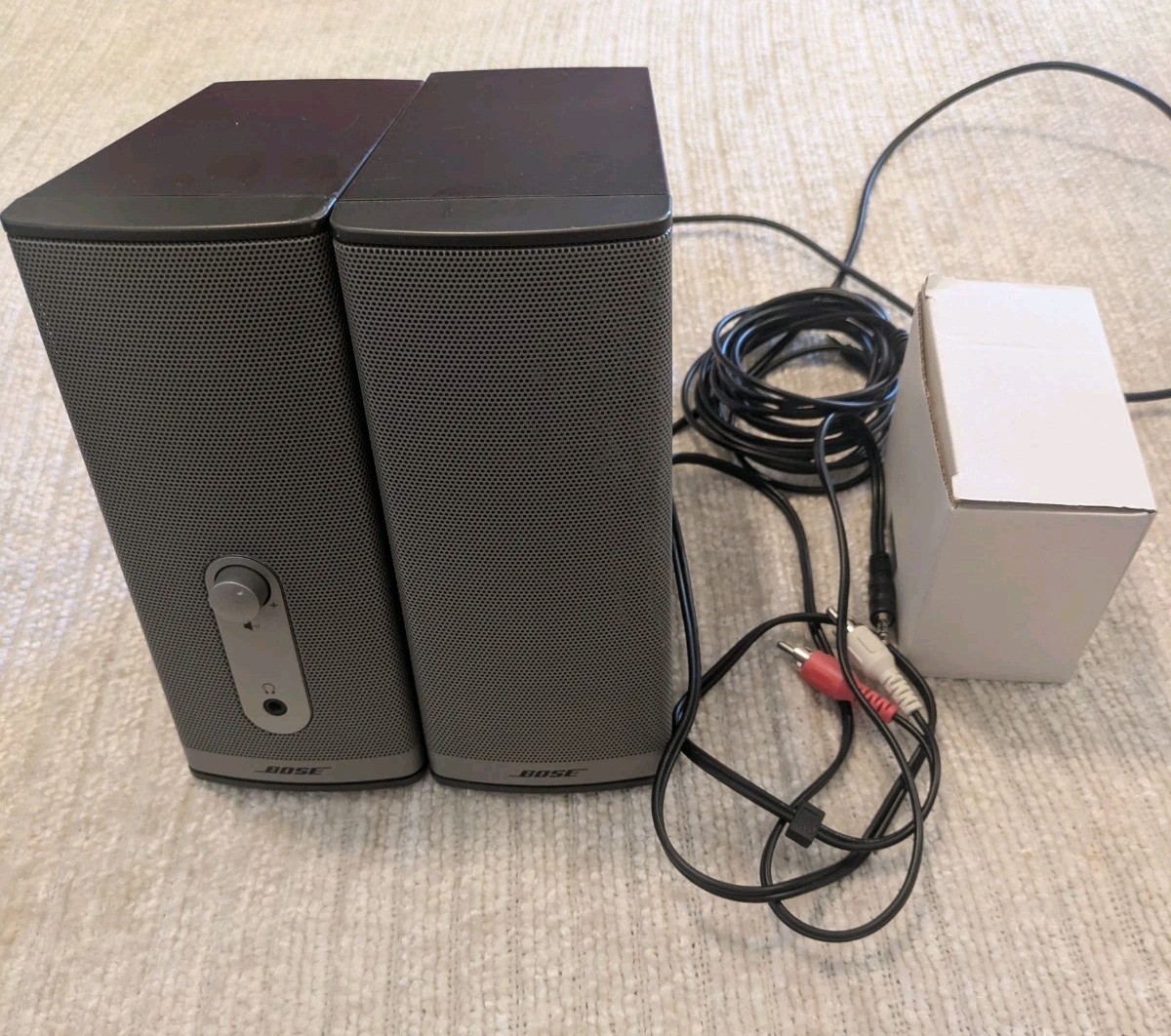 Bose Companion 2 Series II Computer PC Speakers Tested W/Power Cord And Cables.