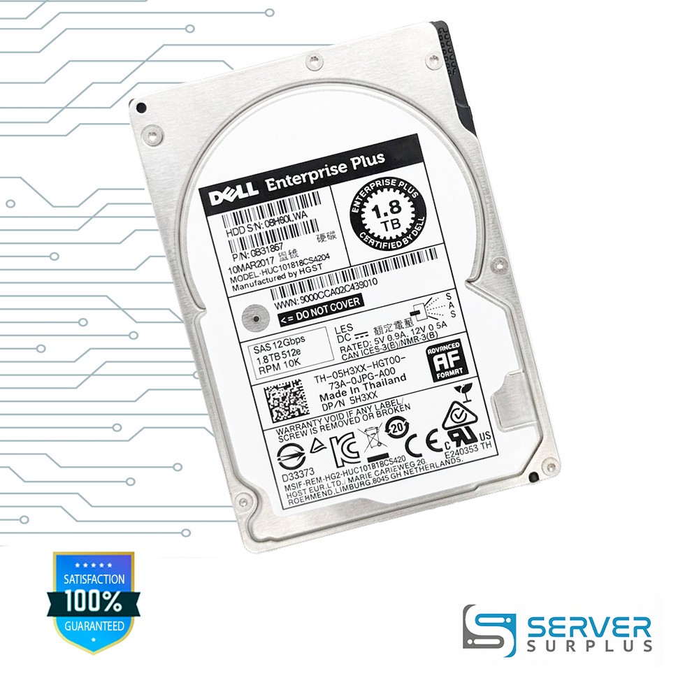 HGST HUC101818CS4204 1.8TB SAS 12Gb/s 2.5 in Enterprise HDD | 0B31867