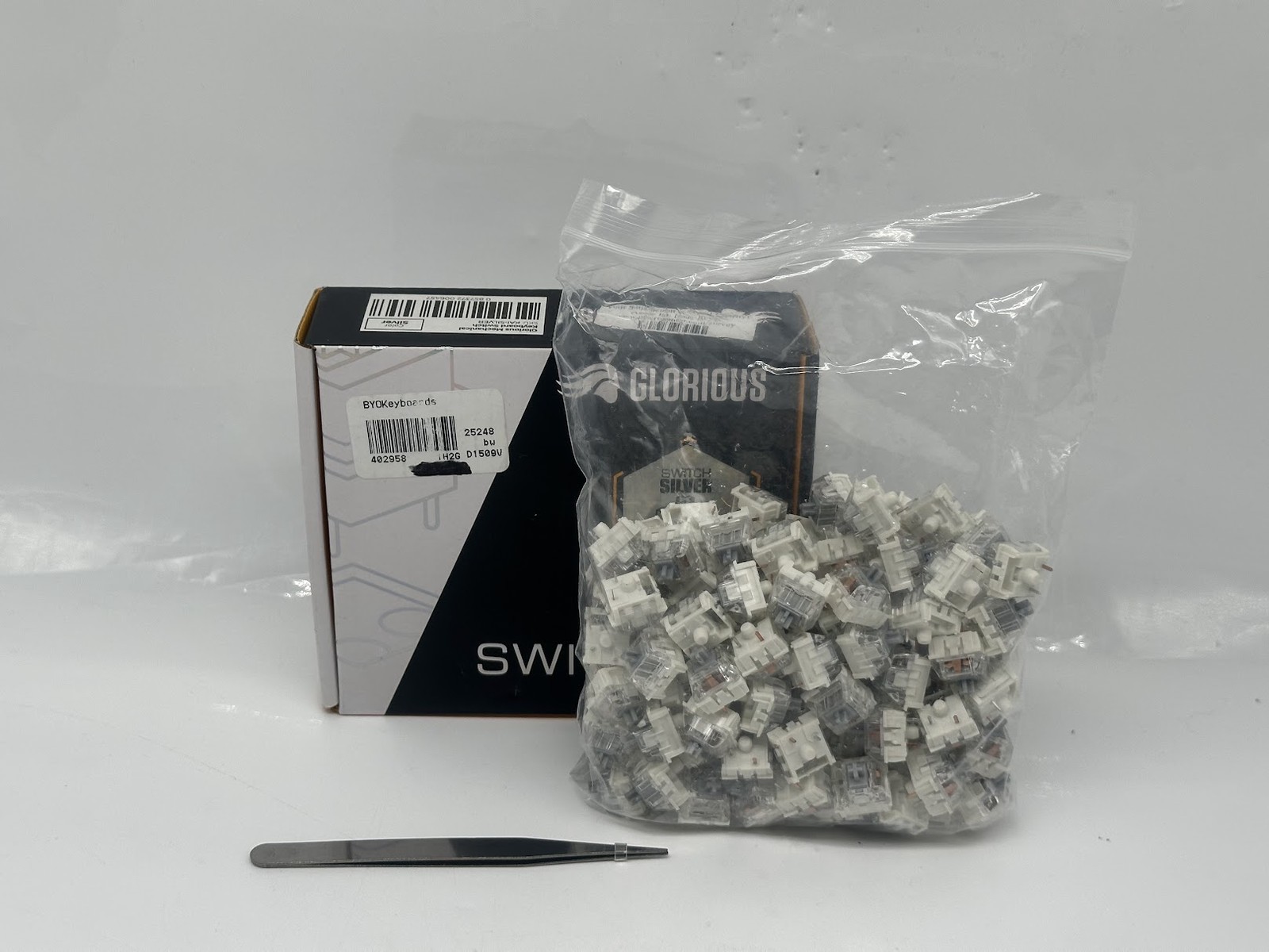 Glorious Kailh Mechanical Keyboard Switches - Silver