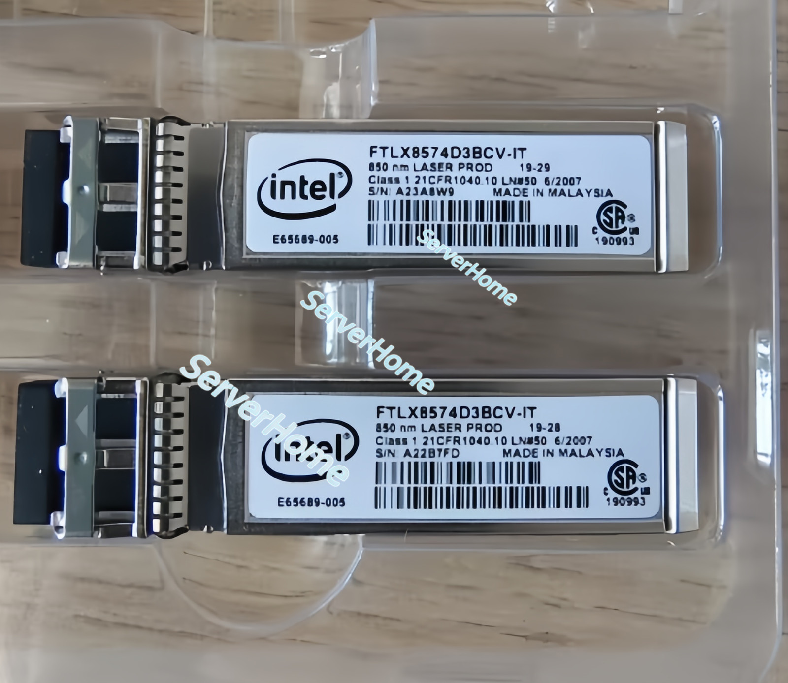 1Pcs Intel FTLX8574D3BCV-IT 10G Multimode SFP+ Transceiver E65689-005