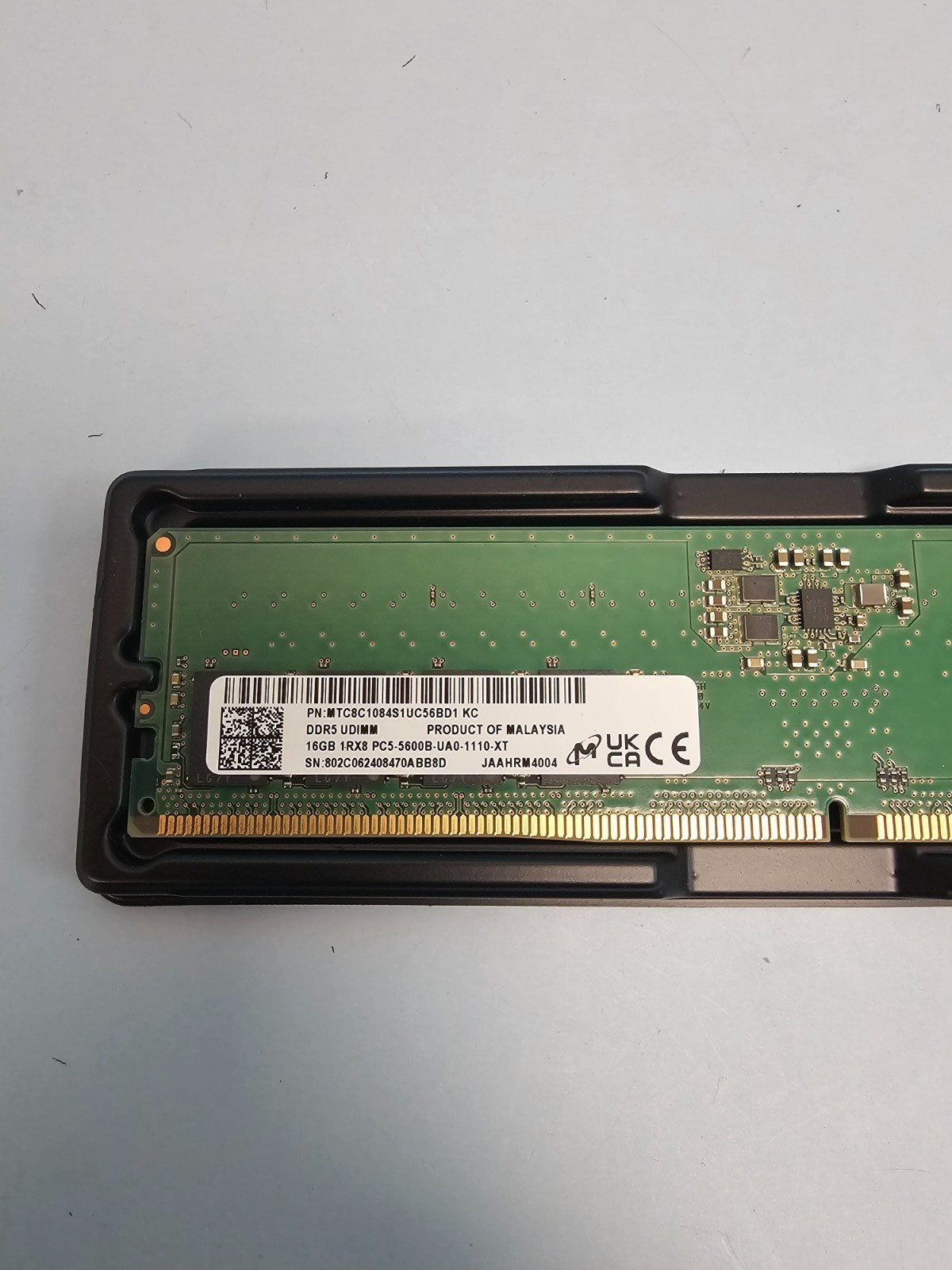 Micron HP DDR5 16GB 1Rx8 PC5-5600B unbuffered MTC8C1084S1UC56BD1