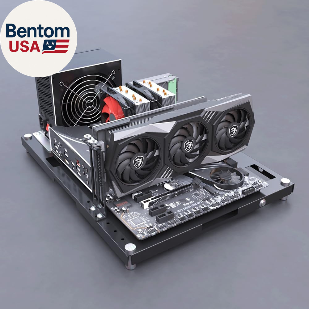 DIY Open Frame PC Case ATX MATX ITX Test Bench Chassis with GPU Support