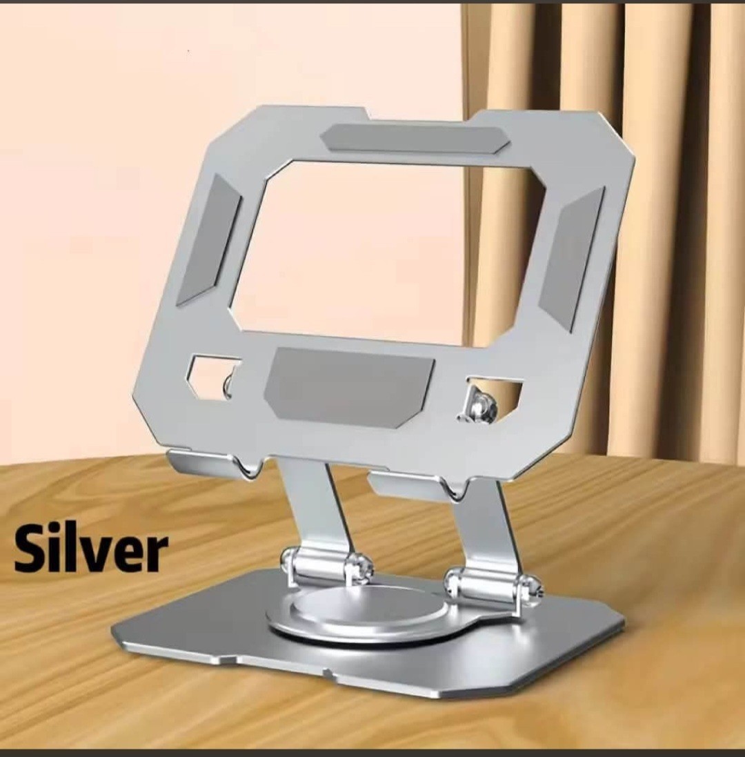 Adjustable 360° Swivel Laptop Stand Aluminum Tablet Holder Desk Riser Bracket