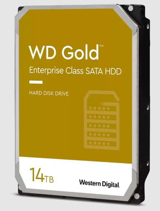 Western Digital Gold 14TB 3.5' Enterprise Class SATA 6 Gb/s HDD 7200 RPM Cache