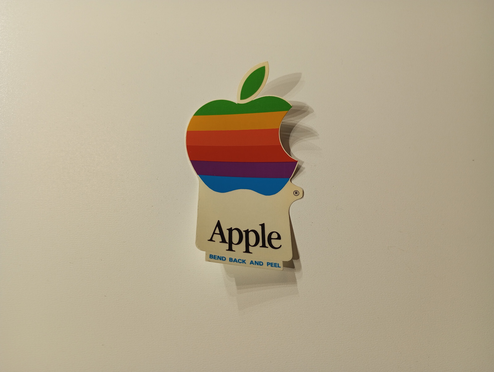 Vintage Apple 80s Rainbow Sticker NOS 14 x 6,5 cm Rare Collector item