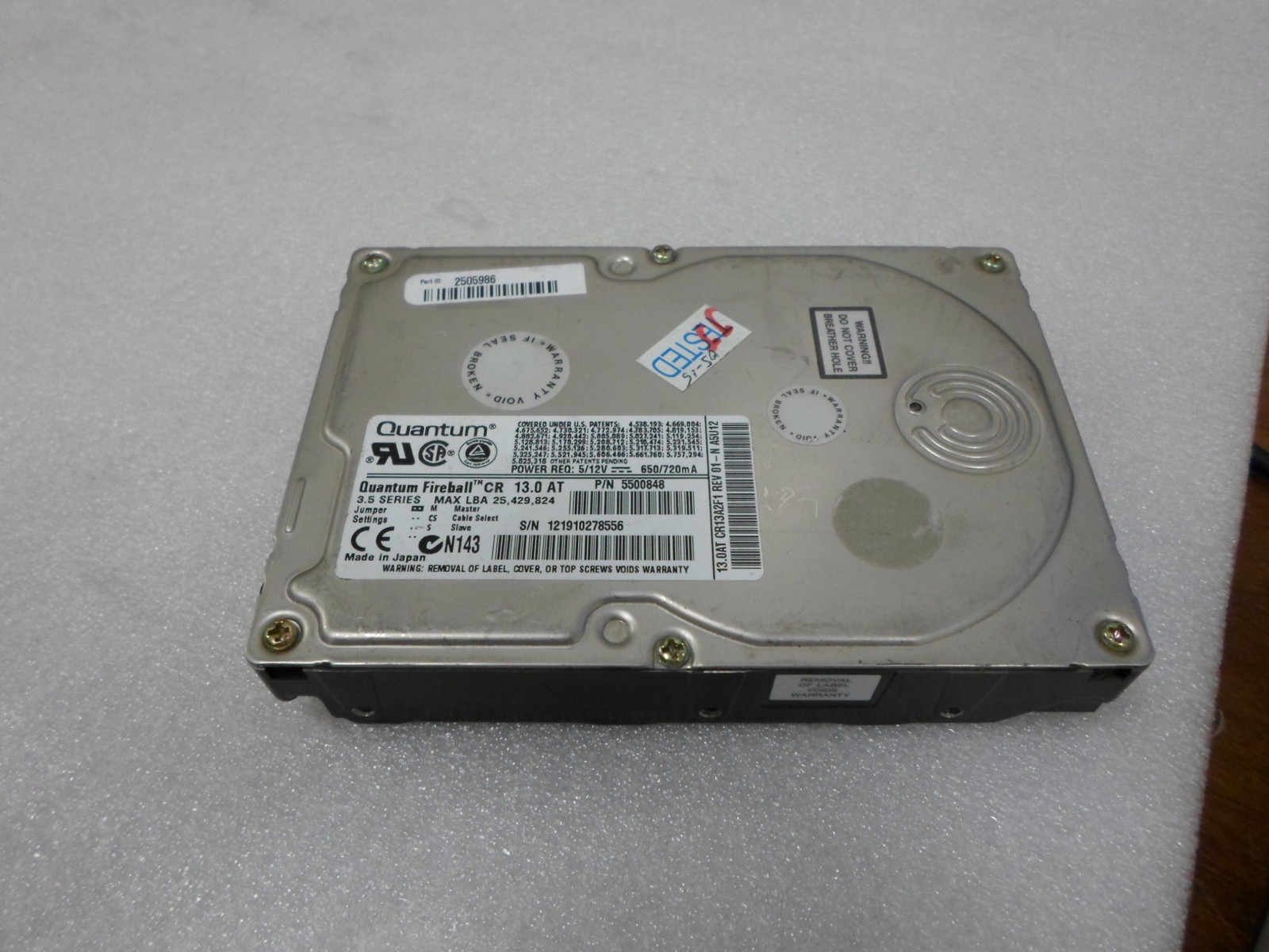 Quantum Fireball CR (CR13A2F1, 5500848) IDE Hard Drive