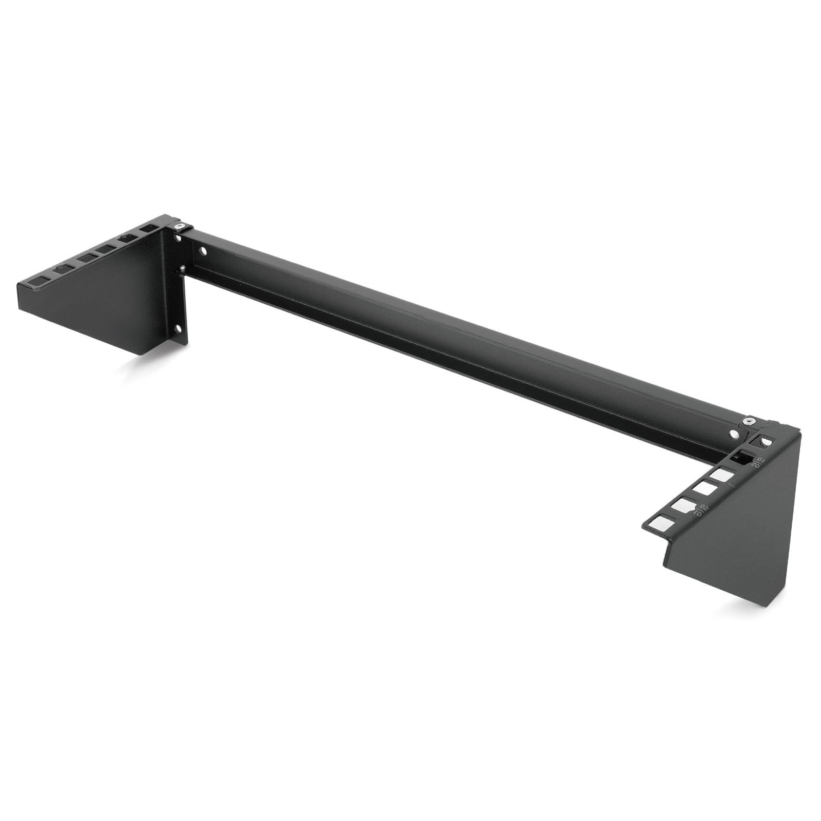 2U Foldable Vertical Wall Mount Server Rack Patch Panel Bracket 19 Inch
