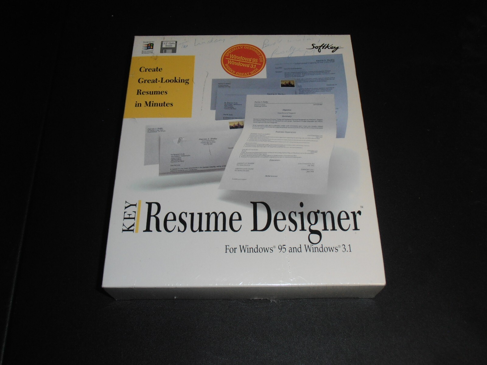 Key Resume Designer (PC, 1996) Factory Sealed.