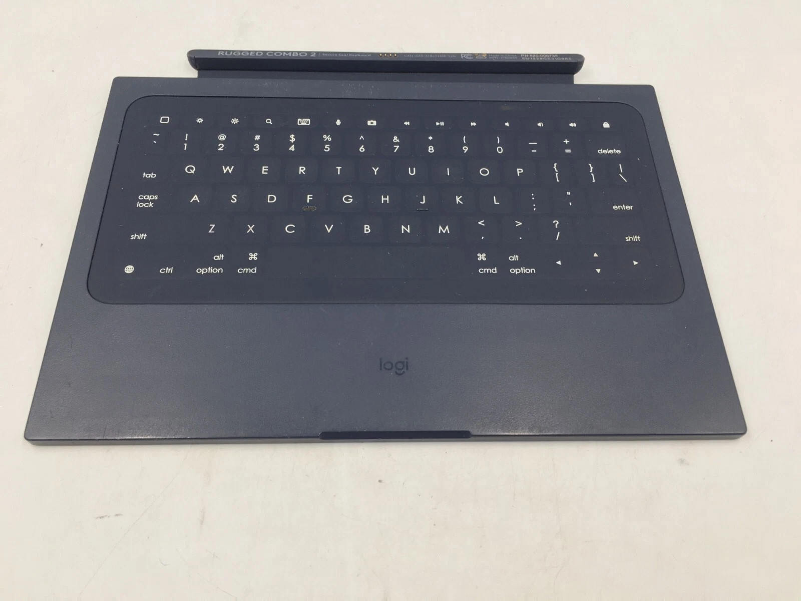 Logitech Logi Y-B0009 Rugged Combo 2 Secure Seal Keyboard For iPad In Navy Blue
