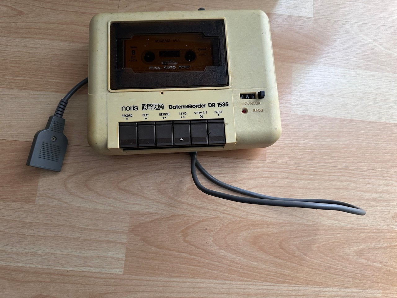 Data cassette for Commodore, data recorder by noris DATA