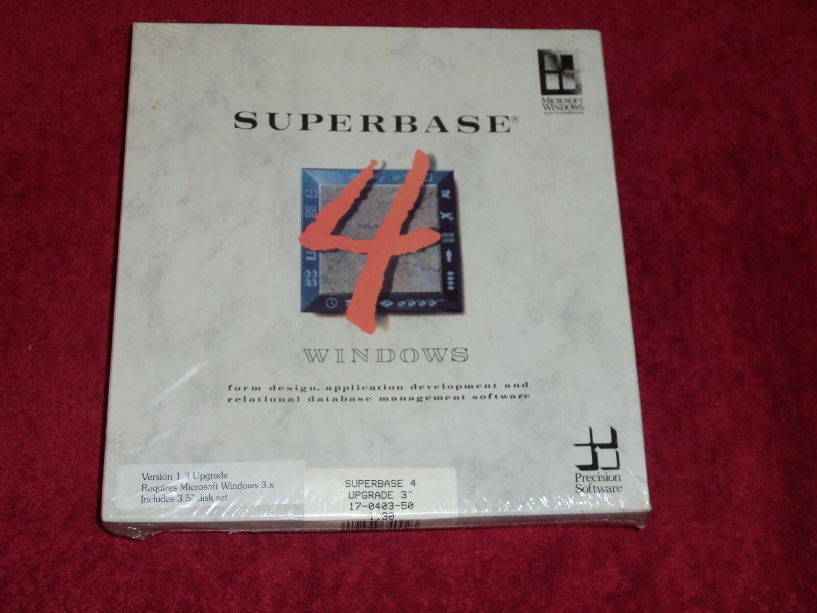 Superbase 4 Rev. 1.30 Vintage Upgrade for Windows – New Sealed