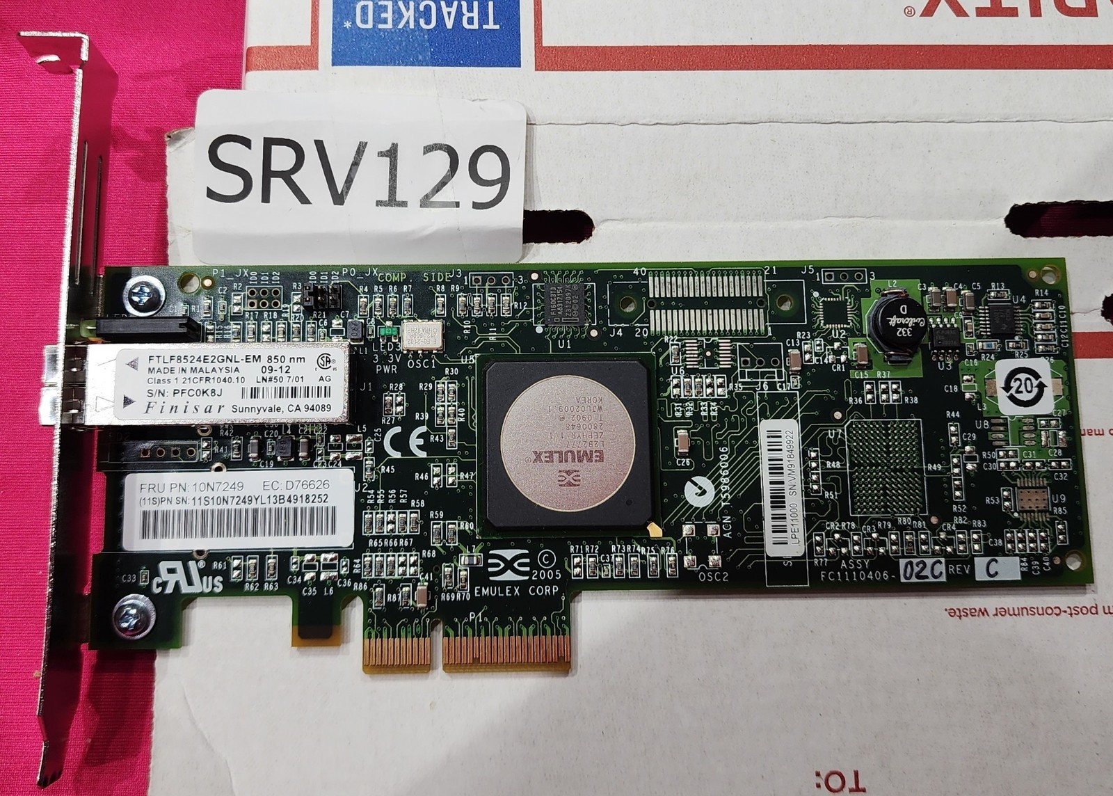 IBM 10N7249 4GB Single Network PCI-E Card
