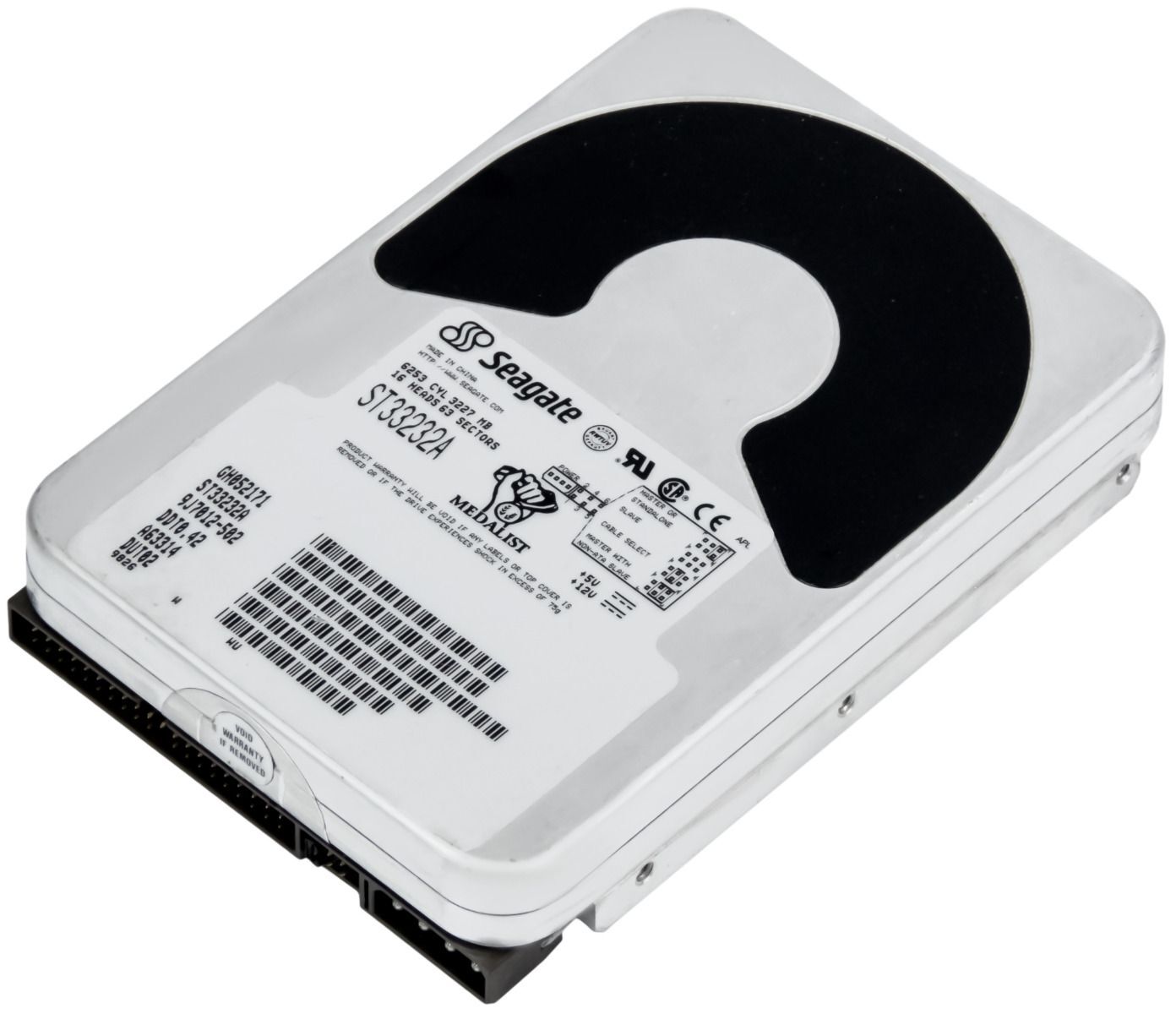HARD DRIVE SEAGATE MEDALIST 3232 ST332A 3.2GB 4500RPM ATA 128KB 3.5"