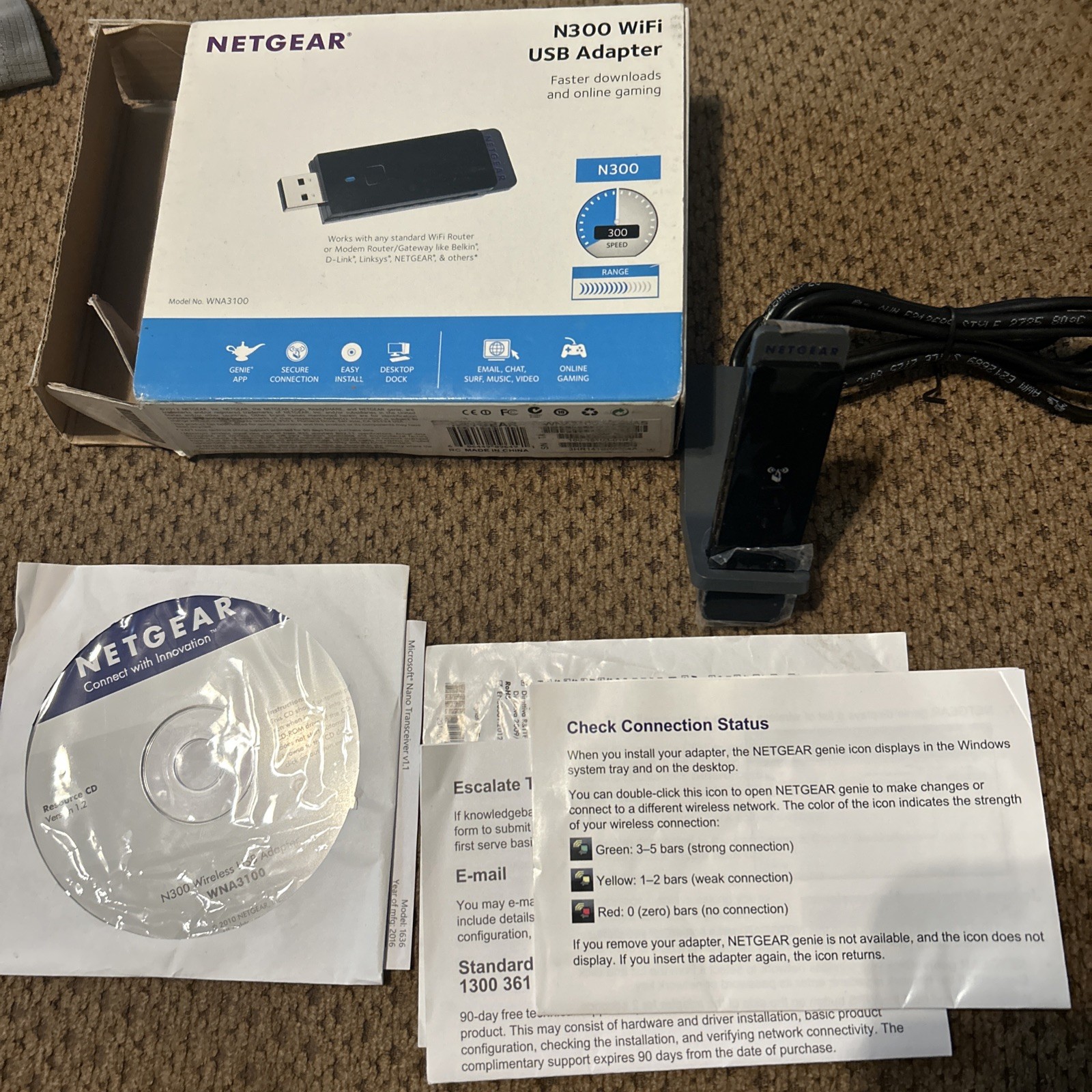 NetGear WNA3100 (606449067774) Wireless Adapter