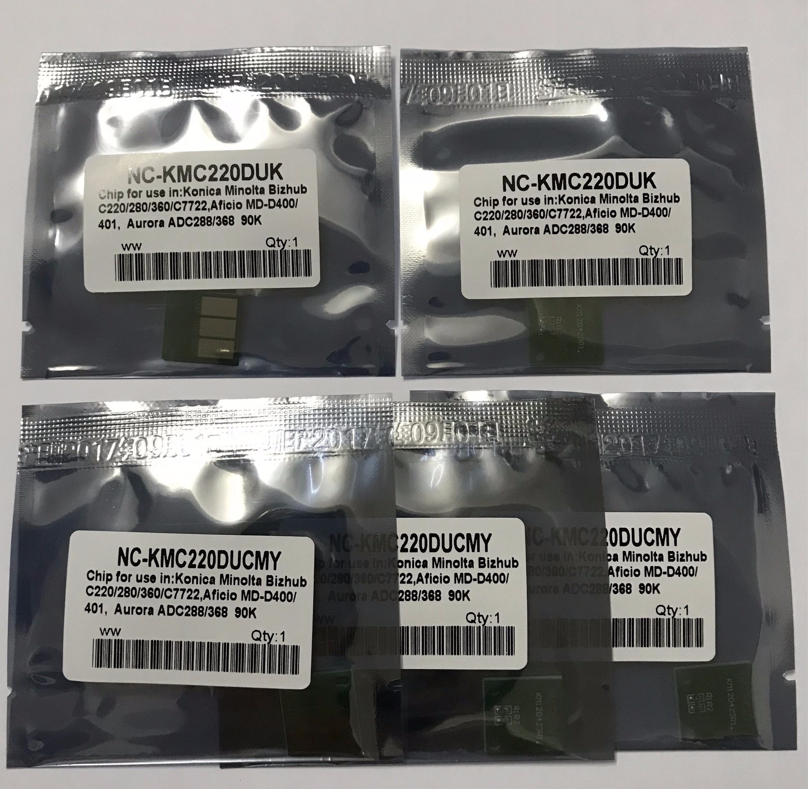 5 x Drum Imaging Unit Reset Chip For Konica Minolta Bizhub C220 C280 C360 DR-311