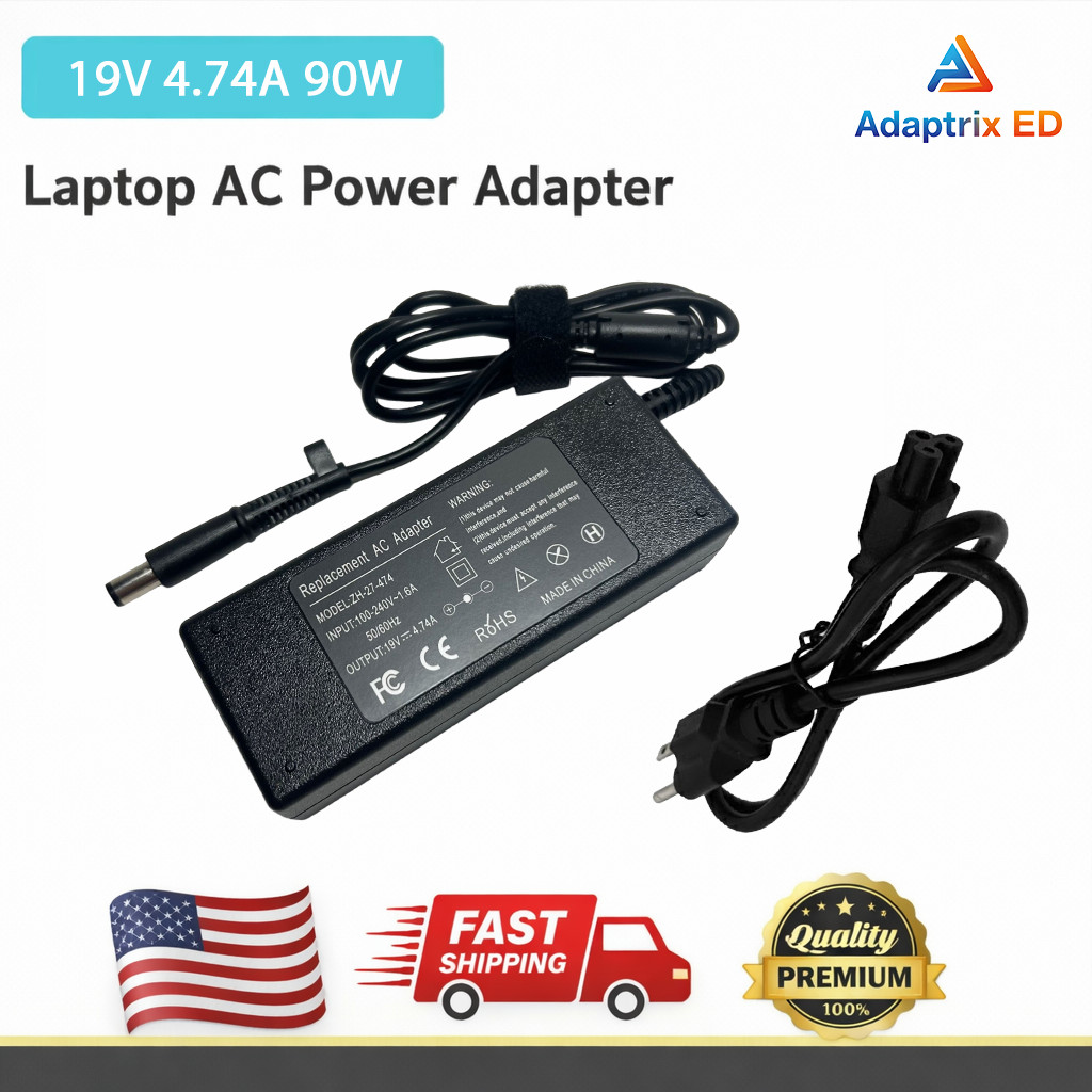 90W AC Adapter for HP Pavilion, ProBook, EliteDesk, OMEN, All-in-One, Desktop PC
