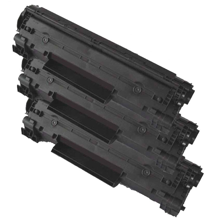 3pk Compatible HP 36A Black Toner Cartridge CB436A for Laserjet P1505 M1522