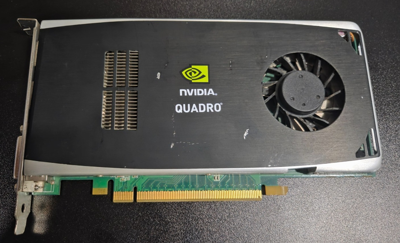 Dell NVIDIA Quadro FX 1800 768MB GDDR3 PCIe Graphics Card 0P418M 2DP DVI