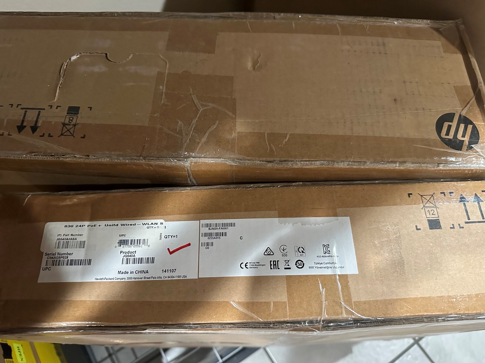 JG640A HP ARUBA NETWORKS 830 24P PoE+ Unifd Wired-WLAN Swch- Brand New Sealed