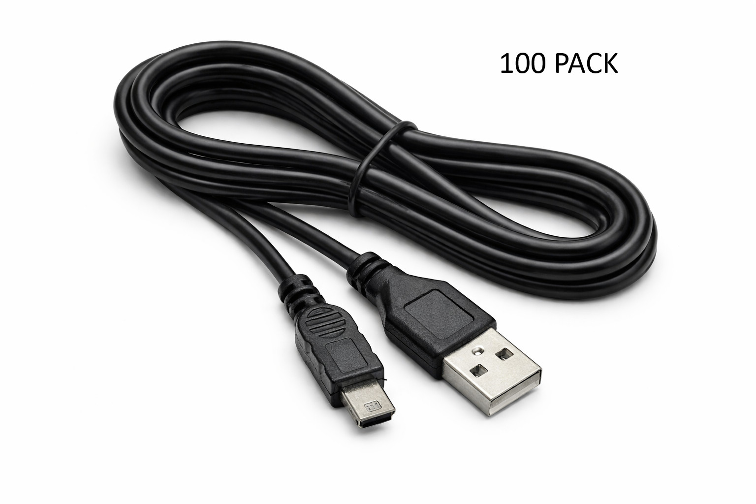 2 ft Mini USB 2.0 Cable A to Mini B - Lot of 100 (/RT6-24640-2FT-100PK-NIB)