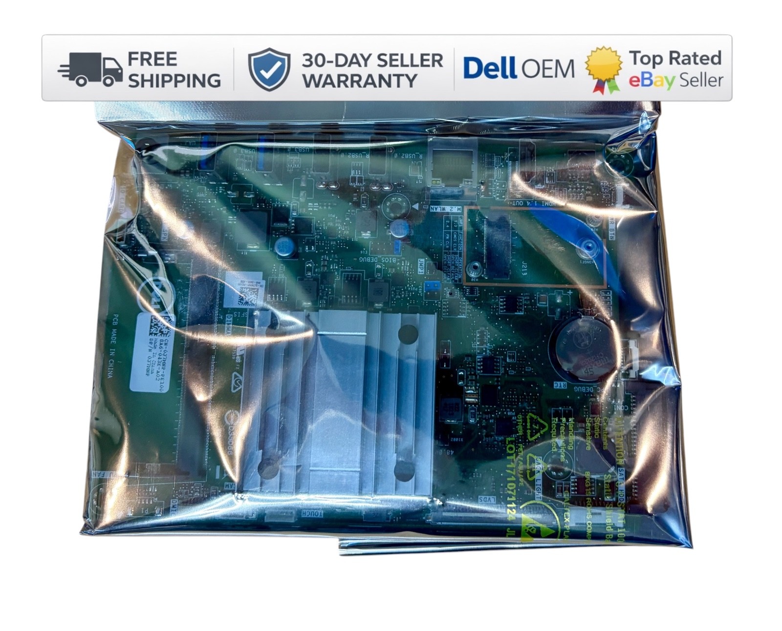 NEW Genuine Dell Inspiron 22 3275 All-In-One Motherboard AMD E2-9000e CPU J7MNP