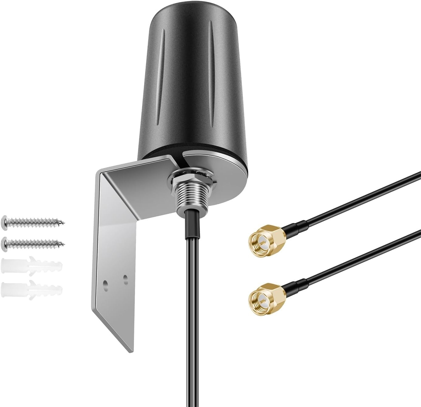 2x2 MIMO Omnidirectional Low Profile 4G LTE 5G External Antenna SMA Male