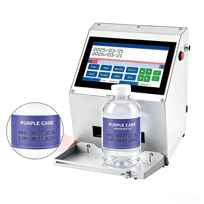 Desktop Inkjet Printer Coder Date Batch for Glass/Plastic Bottles & Jars