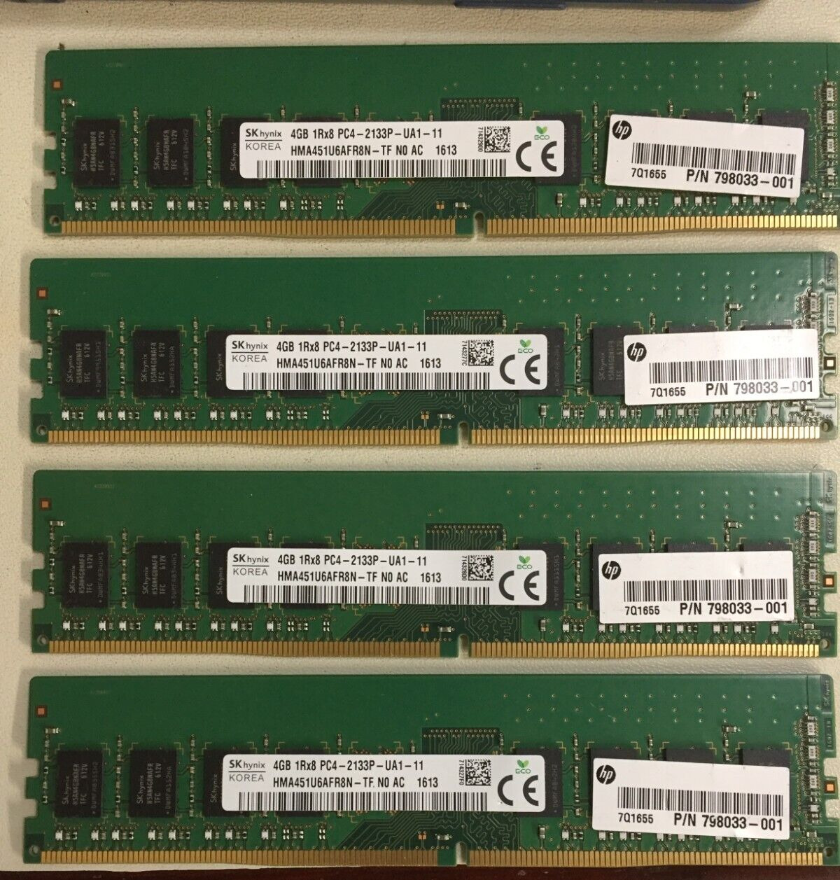 SK hynix 16GB Kit (4x4GB) DDR4 1Rx8 PC4-2133P Desktop RAM Memory