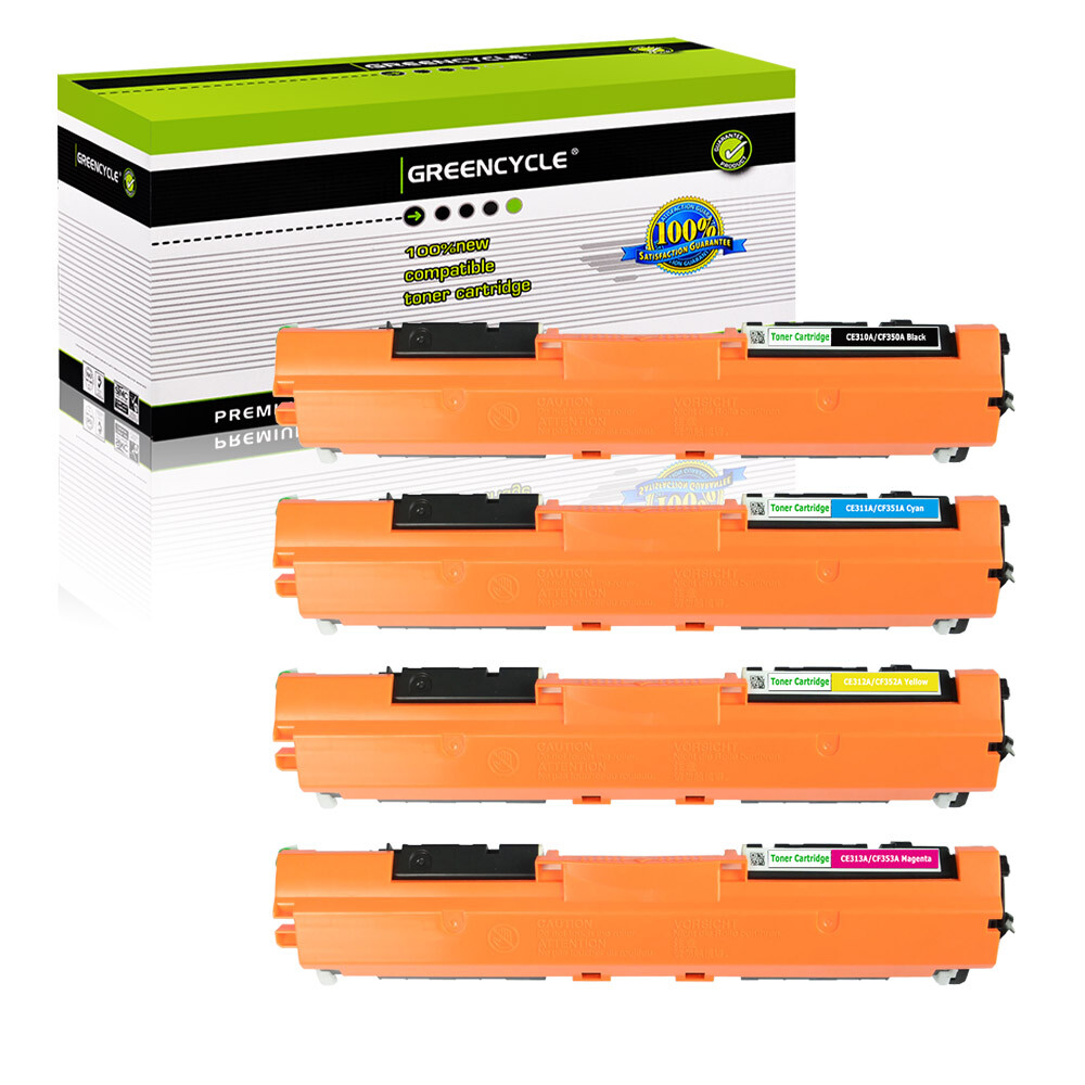 4PK CF350A CF351A CF352A CF353A Toner Cartridge For HP 130A LaserJet MFP M177fw