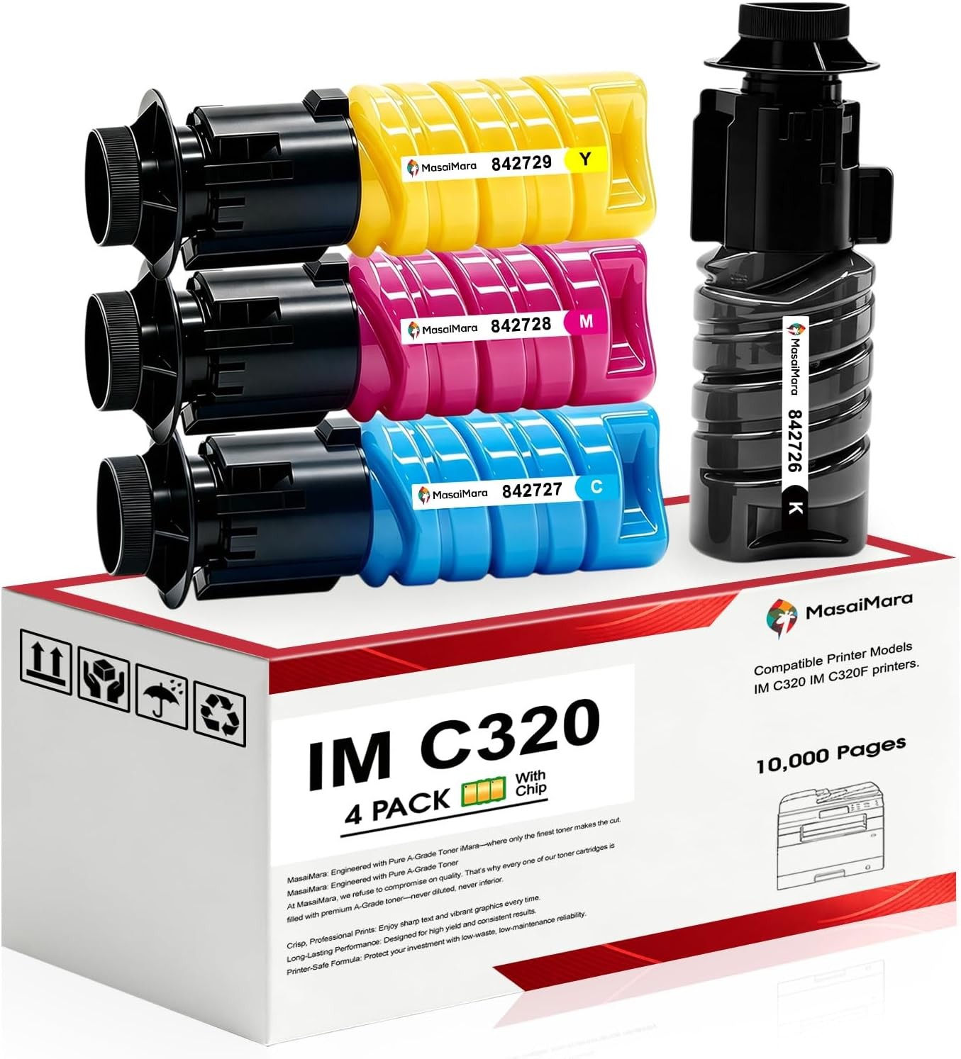 IM C320 IM C320F High Capacity Toner Cartridges for Ricoh Savin Lanier Printers