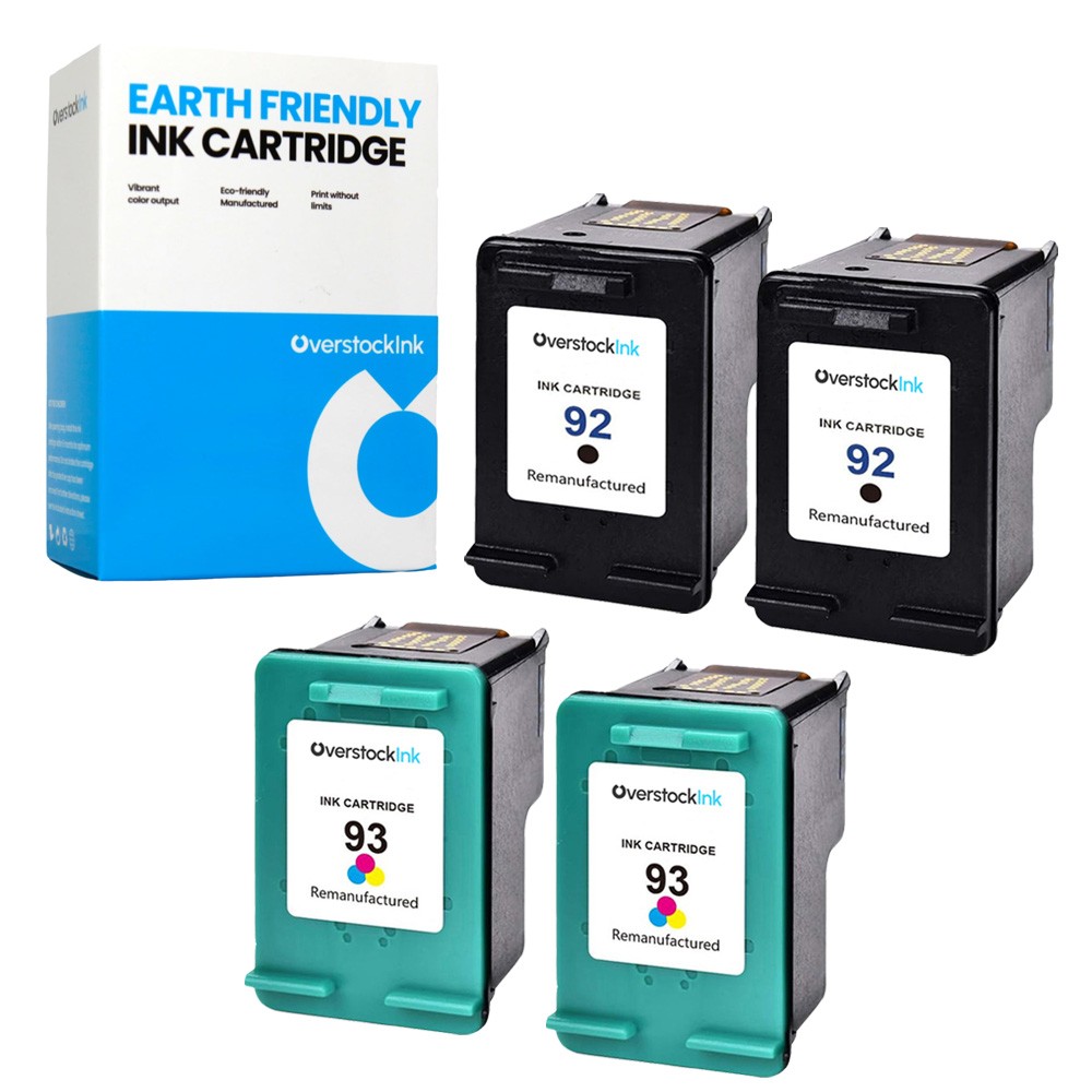 4X Compatible OSI HP Printer Ink 92 93 for HP PhotoSmart C3190 C3193 C3194 C4180