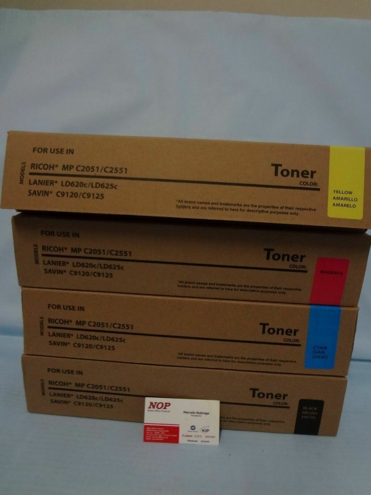RICOH Toner Set MP C2051 MP C2551 MPC2051 MPC2551 841500 841501 841502 841503