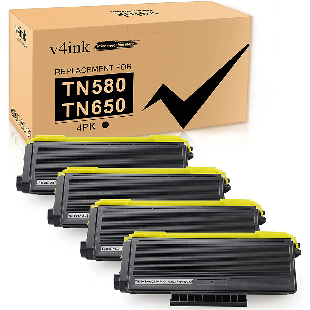 4PK TN580 Toner Cartridge For Brother HL-5240 HL-5250 MFC-8460N 8660DN DCP-8060