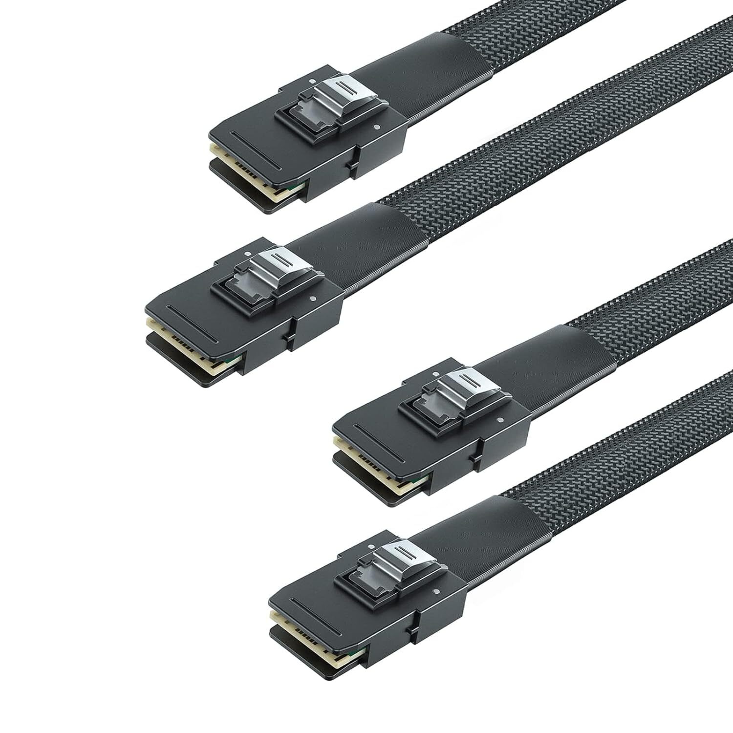 2 Packs Mini SAS Cable SFF-8087 to SFF-8087, 36Pin 100Ohms 0.5 ~1 Meter
