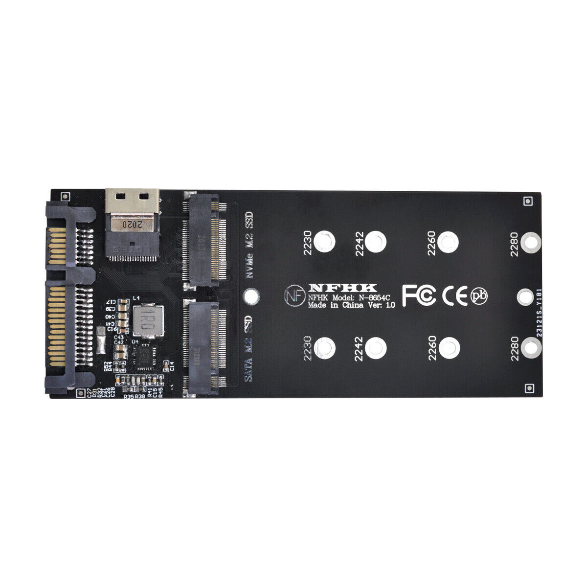 SFF-8654 to U2 Adapter Kit NGFF M-Key to Slimline SAS NVME PCIe SSD SATA