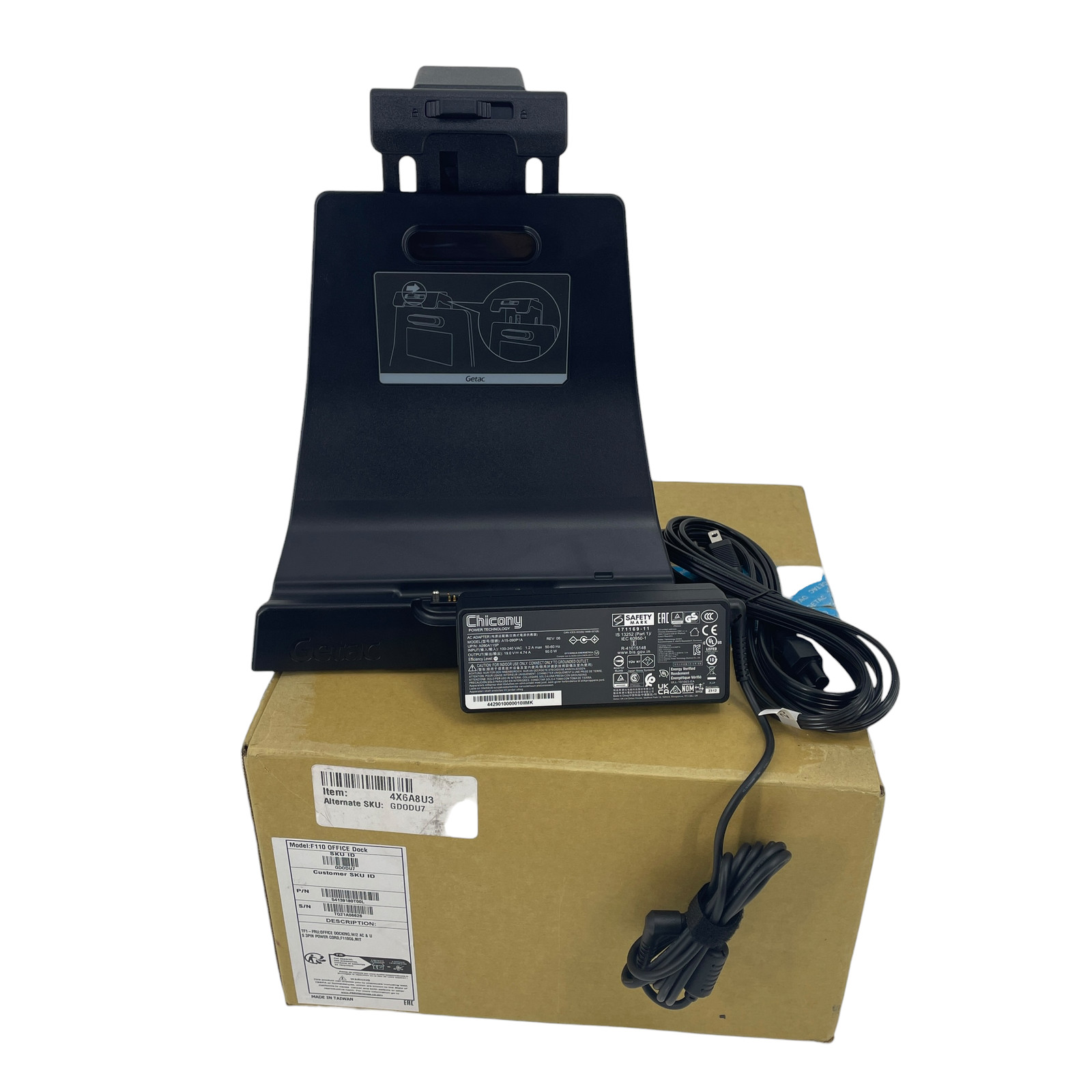 Getac GDODU7 OFFICE Dock Station for F110 Rugged Tablet PC Input #N6545 (AR)