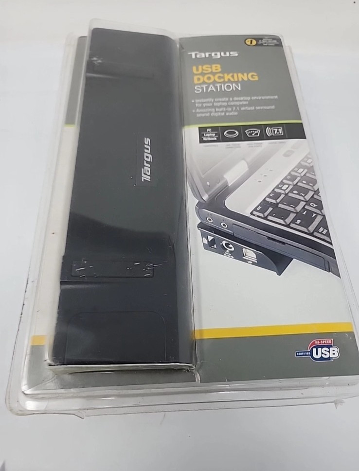 Targus ACP45US1 USB Laptop Docking Station Windows 7/2000/Vista PS/2 Dell/IBM/HP
