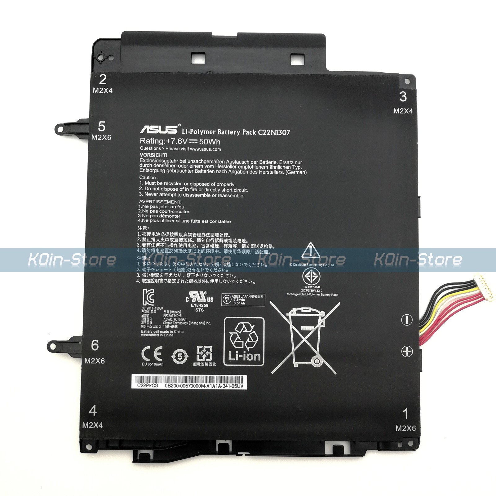 Genuine C22N1307 C22PKC3 Battery for Asus Transformer Book T300LA T300LA-US51T